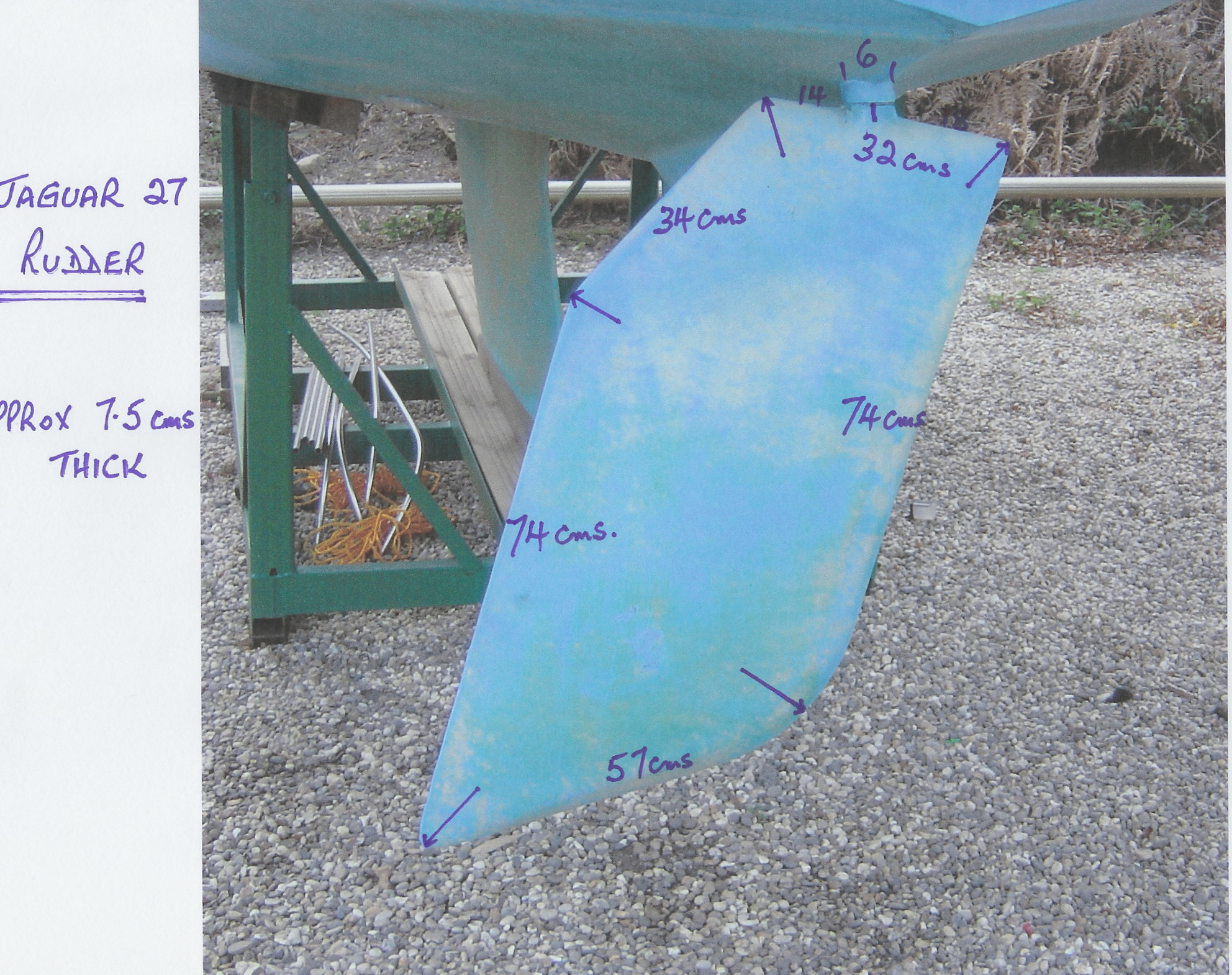 Rudder Dimensions