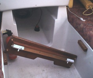 Removable step and location of log transducer